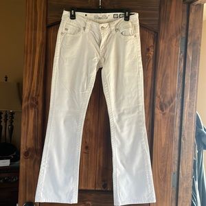 Miss Me, White Bootcut Jeans, size 29